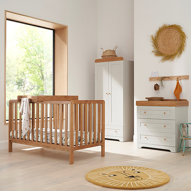 Malmo Cot Bed with Rio Furniture 3 Piece Set